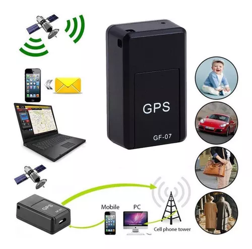 Mini GPS localizador Magnético MXGSM-001-6 1 Pza Alcance Global Batería  CR2032 Plástico Negro Rastreo