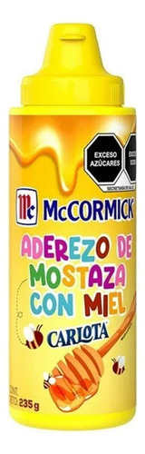 2 Pzas Aderezo De Mostaza Mccormick Con Miel Carlota 235 G