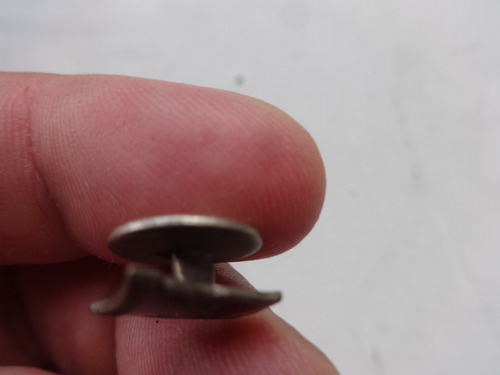 Militaria Pin Antiguo Armada Liga Naval Ancla Escudo Azul (Usado)