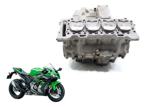 Bloco Carcaça Motor Jogo Com Pistão Kawasaki Zx 10 16-19 ( (Usado)