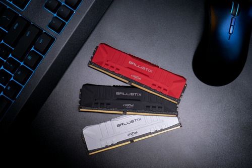 Imagen 3 de 5 de Memoria Pc Crucial Ballistix Ddr4 8gb 3200mhz Cl16 Red !!