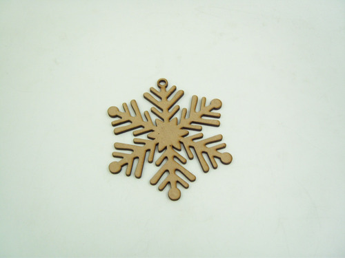 Imagen 3 de 8 de Copos De Nieve Decorativos Mdf Para Árbol Navideño 25 Piezas