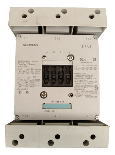 Siemens 3rt1065-6af36 Contactor 