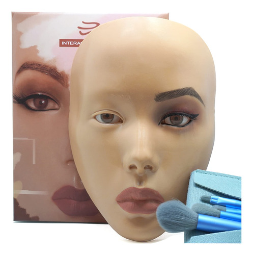 Placa Facial De Prctica De Maquillaje 3d, Cara De Maniqu De