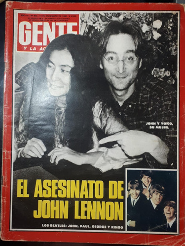 Gente 803 80 Asesinato John Lennon Autopista Carlitos Bala