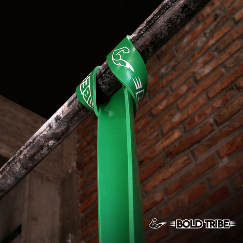 BOLD TRIBE Kit de 10 Ligas de Resistencia Unlimited Pack - Bandas Elásticas Premium - Ideales para Pull Ups, Cross Training, Calistenia, Dominadas y Entrenamiento Funcional - Gym en Casa