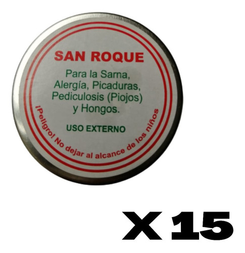 San Roque Unguento Frotacion En Lata (15 Gr)