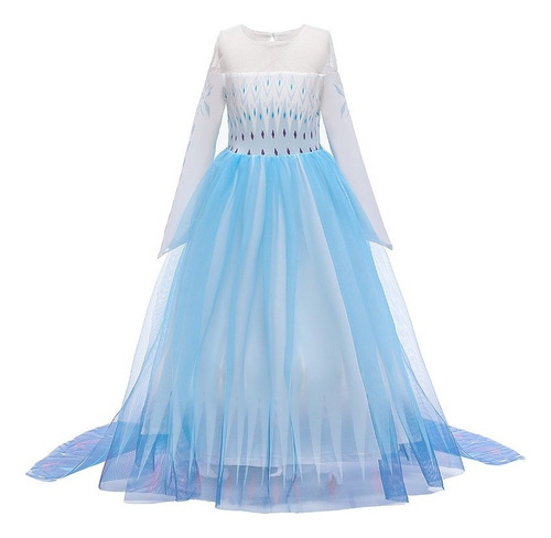Frozen 2 Elsa Princesa Vestido Disfraz Cosplay Para Niños Y