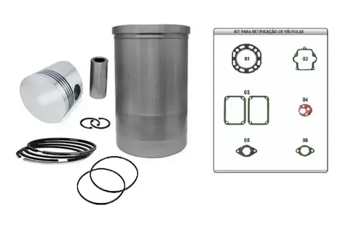 comprar Kit Motor Yanmar B10 Nb13 Camisa Pistão Anéis + Juntas