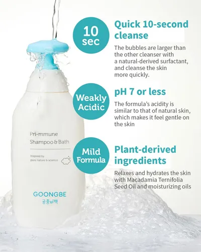 Goongbe Pri-mmune Shampoo & Bath - Jabon Coreano Para Bebes,