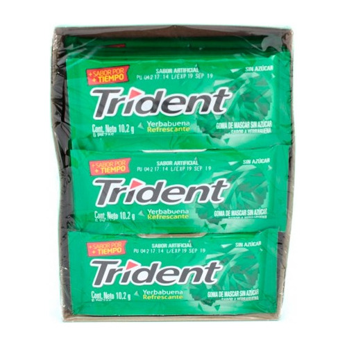 Chicles Trident X18uds - Kg a $181