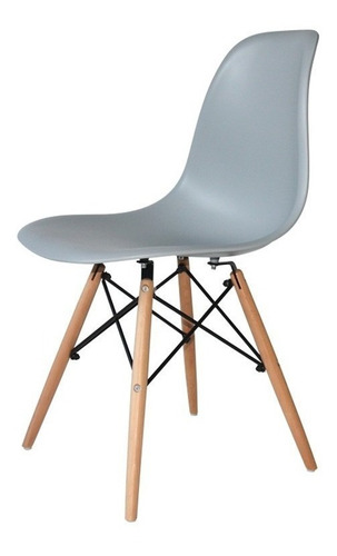 Silla Eames Minimalista Oficina Despacho Colores Estructura De La Silla Gris Asiento Na Diseño De La Tela N/a