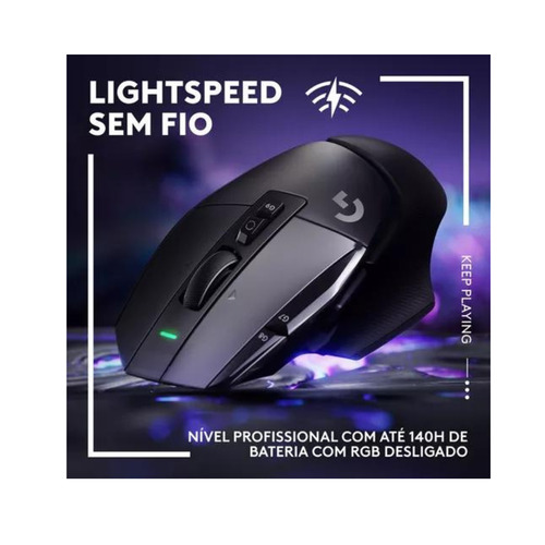 Mouse Gamer Sem Fio G502 X Lightspeed Preto Logitech