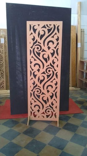 Imagen 9 de 9 de Divisor De Ambientes Panel Calado 60 Cm X 1,80 M Mdf 15 Mm