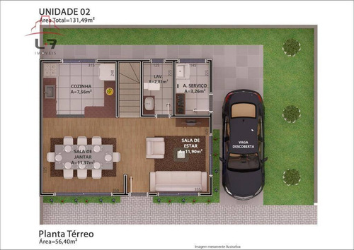 Imagem 20 de 29 de Casa Com 3 Dormitórios À Venda, 146 M² Por R$ 1.175.000,00 - Água Verde - Curitiba/pr - Ca0168
