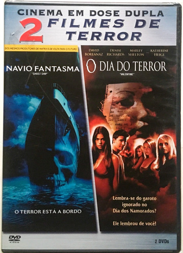 Dvd Navio Fantasma + O Dia Do Terror 2 Discos Novo Lacrado##