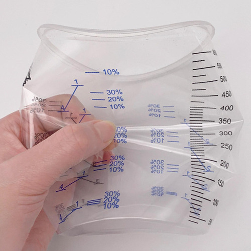 * 50 Vasos De Mezcla De Pintura De Polipropileno Az.