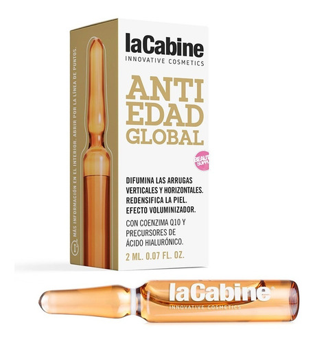 Ampolla Lacabine Anti-edad Global 2ml, Con Ácido Hialurónico