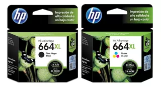 Cartucho Hp 664xl Negro + Color Original 2675 2135 3635 3775