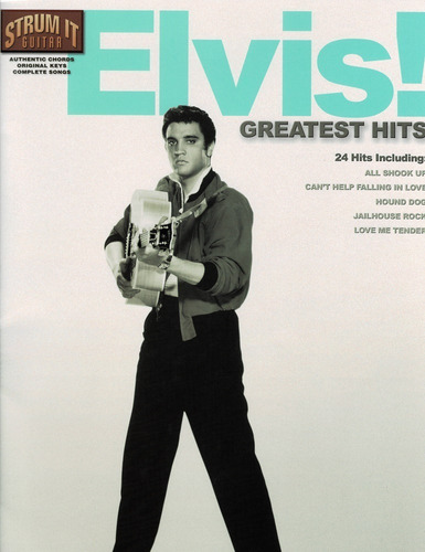 Album Partituras Guitara Elvis Greates Hits, 24 Exitos. 