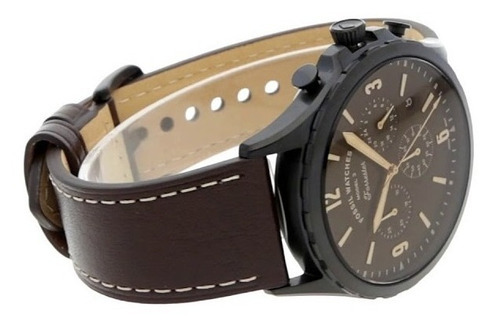 Reloj Fossil Forrester Chrono Fs5608 Café Negro De Caballero