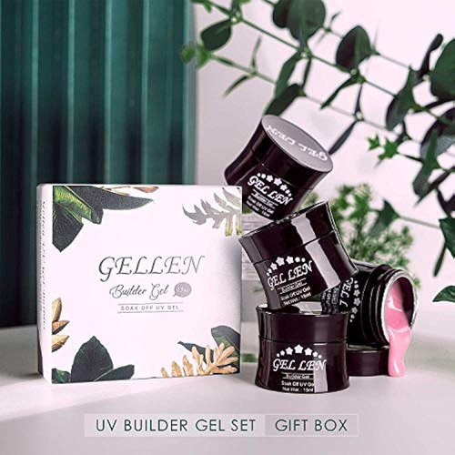 Gel De Gel De Extensión Profesional Gellen Remojo Uv Kit De 