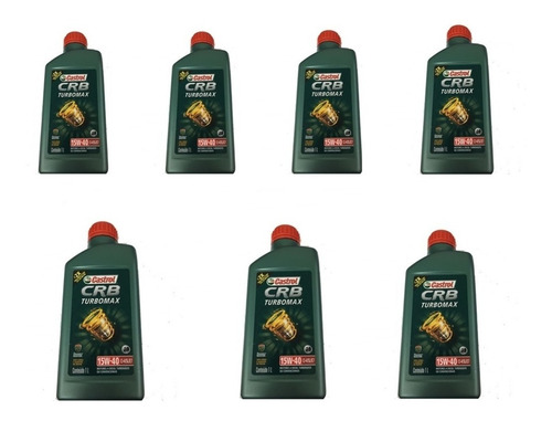 7 Litros De Óleo Castrol Crb Turbomax 15w-40 Diesel 