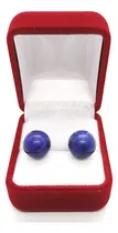Comprar Aros Redondos Lapislázuli Plata Ley 925