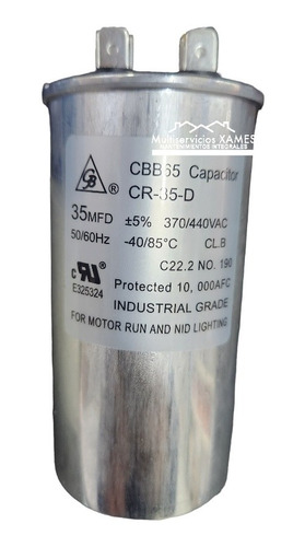 Capacitor De Trabajo 35uf .370/440vac 