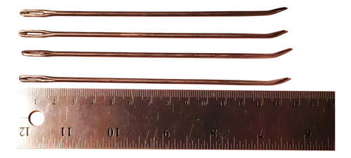 Aguja De Arria. Para Coser Costale. 14.5 Cms. (6) Con 4 Pzas