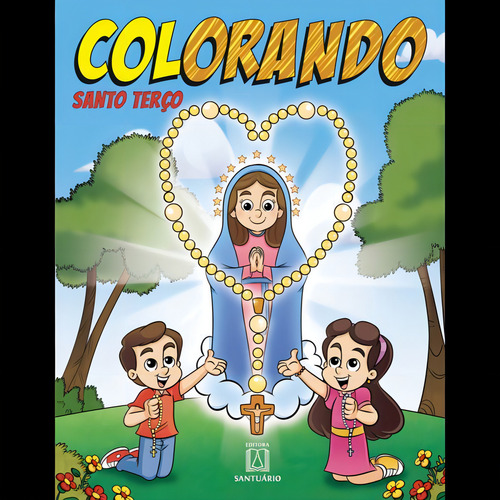 Colorando Santo Terço, De Editora Santuario. Editora Santuario, Capa Mole