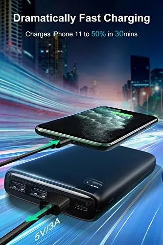 Cargador portátil de 26800 mAh, batería externa de teléfono celular de alta  capacidad, 2 salidas USB, carga de alta velocidad, compatible con iPhone