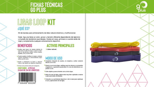 Imagen 2 de 2 de Ligas Loop Kit Go Plus