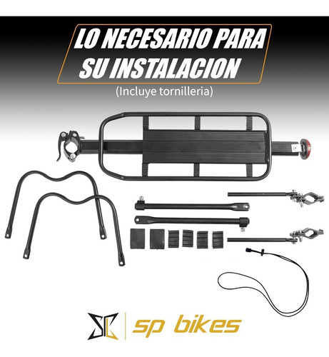 Imagen 4 de 10 de Porta Equipajes Para Bicicleta Capacidad De Carga 70 Kg