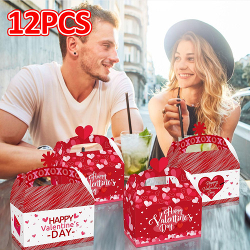 12x Cajas De Regalo Del Día De Valentín Cajas De Regalo