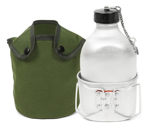 Cantimplora Portátil De Aluminio De 0,8 L/1 L/1,3 L Con Taza