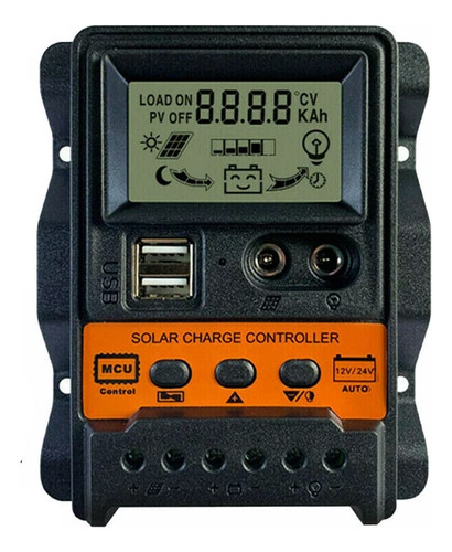 Controlador Carga Solar Inteligente Mpptde 12 V 24 30 Lcd