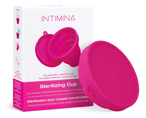 Vaso Esterilizador De Copa Menstrual Fucsia