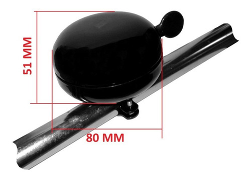 Imagen 2 de 5 de Timbre Campana Bicicleta Metalico Ding Dong Sonido Potente