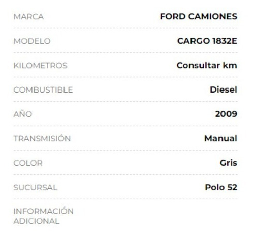 Imagen 5 de 6 de Ford Cargo 1832e