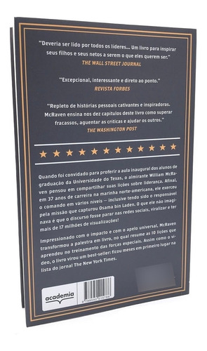Arrume A Sua Cama: Pequenas Atitudes Que Podem Mudar A Sua Vida... E Talvez Do Mundo, De William H. Mcraven., Vol. 1. Editorial Academia, Capa Mole Em Português