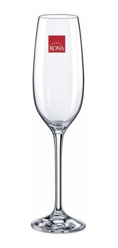 Set X6 Copas Cristal Champagne Flauta Rona Yarra 205 Ml