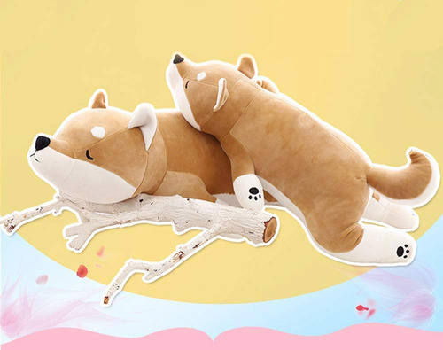 Peluche Shiba Inu 76 Cm Grande Almohada Para Dormir Color