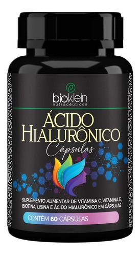 Ácido Hialurônico 150mg 60 Cáps C/ Vit C E Bioklein