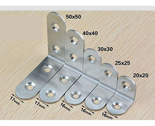 Suporte Angular De 90 Graus, Canto De Metal, 20 Unidades