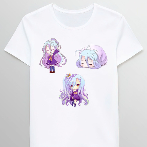 Remera No Game No Life Shiro Pack 57617766