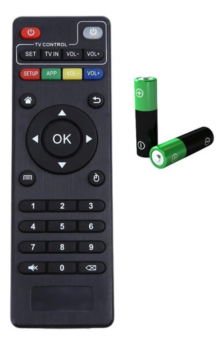 Set de 3 mandos a distancia universales para Smart TV Box Set, 4 baterías