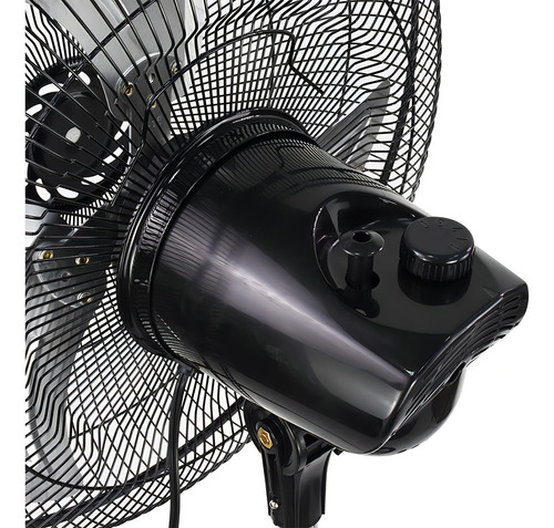 Ventilador Pedestal Piso Z-fan My-3388 16pulg Mytek Cantidad 40.64 Cm 60hz Negro Plateado Metal 3