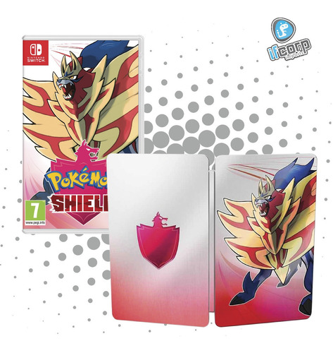 Juego Pokemon Shield Mas Steelbook Nintendo Switch Nuevo 
