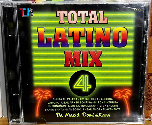 Cd Total Latino Mix 4. Musart Original 1999 Nacional